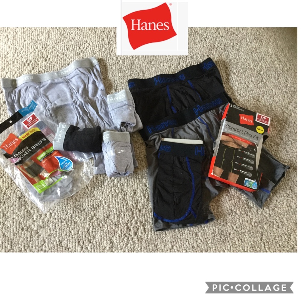 New Hanes boxer briefs size small 7 pair wicking